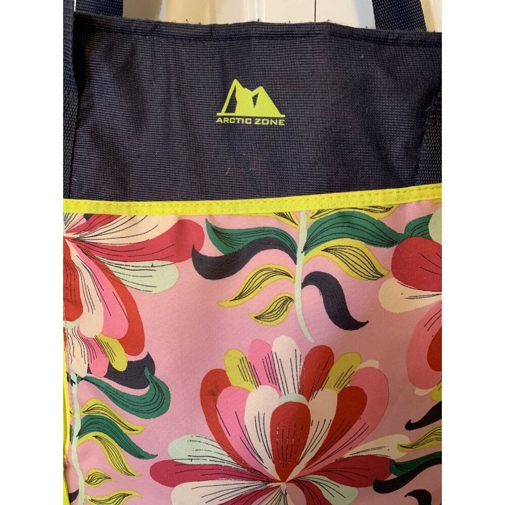 Artic Zone Pro Cooler Shoulder Bag‎ By Artic Zone Pink Blue Floral